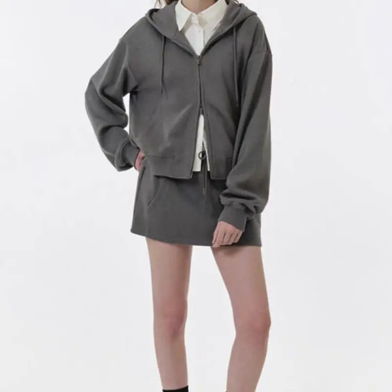 Detachable Shirt Collar Hooded Zipper Sweatshirt Jacket Pure Color Basic Versatile Women's Fashion Organic Cotton Spring Autumn
Detachable Shirt Collar Hooded Zipper Sweatshirt Jacket Pure Color Basic Versatile Women's Fashion Organic Cotton Spring Autumn