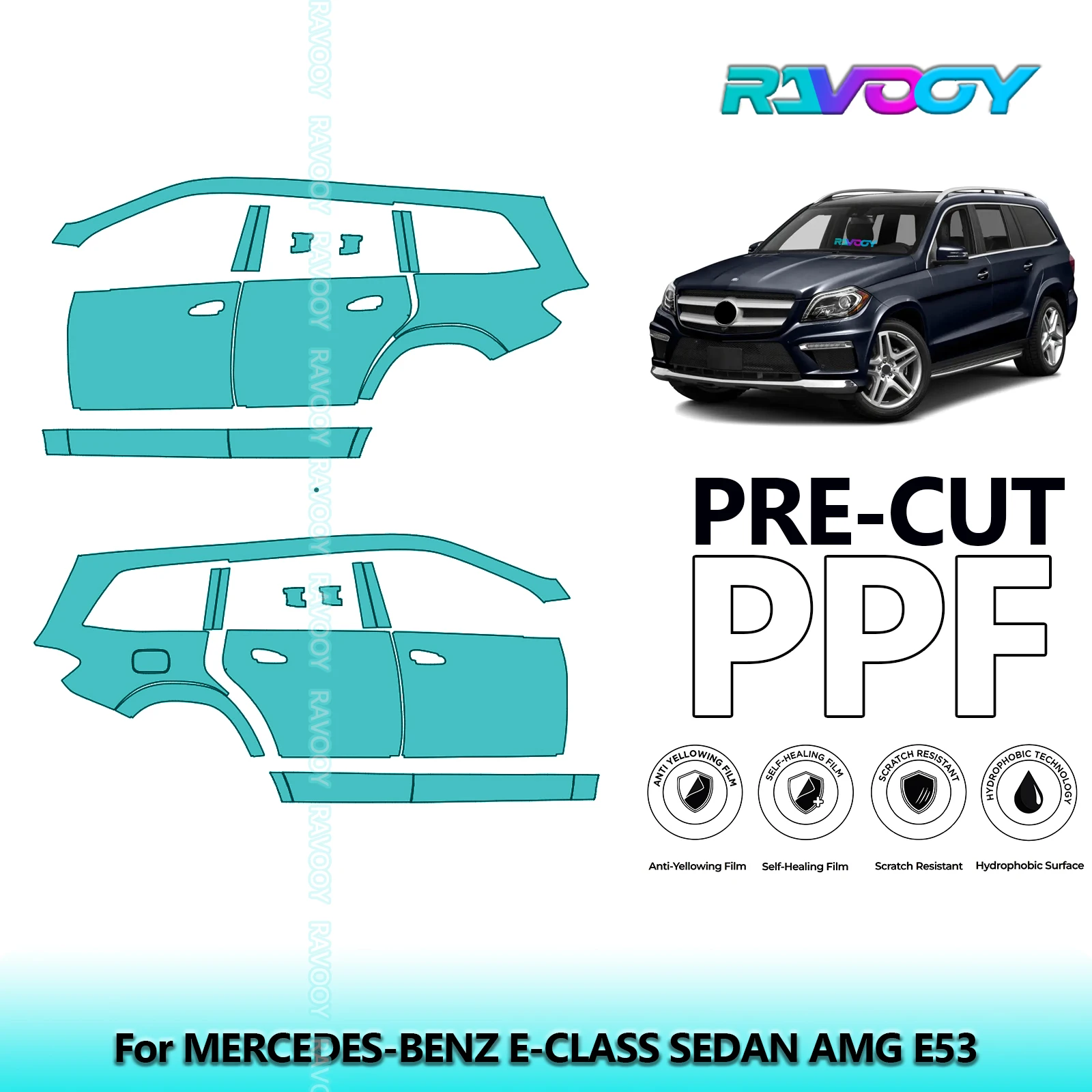 For Mercedes-Benz GL Class AMG Sport 2012-2016 8.5mil Pre-Cut PPF Door & A/B Pillar Kit TPU Paint Protection Film Set
For Mercedes-Benz GL Class AMG Sport 2012-2016 8.5mil Pre-Cut PPF Door & A/B Pillar Kit TPU Paint Protection Film Set