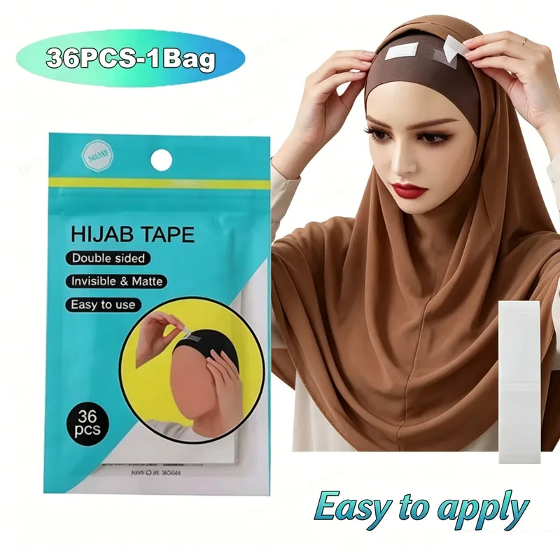 36pcs/set Double Sided Hijab Tape for Muslim Women Transparent Non Slip Scarf Undercap Removable Easy to Use Accessory
36pcs/set Double Sided Hijab Tape for Muslim Women Transparent Non Slip Scarf Undercap Removable Easy to Use Accessory