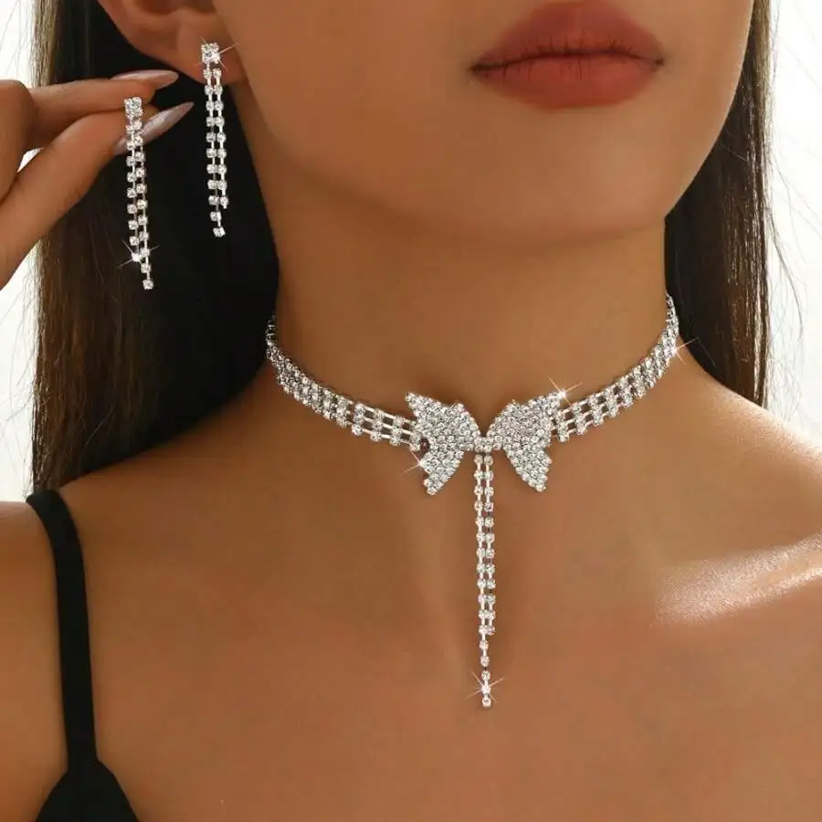 Cross-Border Popular Wedding Butterfly Jewelry Set, Delicate Butterfly Necklace And Earrings, Elegant Bridal Ornaments, Luxury B
Cross-Border Popular Wedding Butterfly Jewelry Set, Delicate Butterfly Necklace And Earrings, Elegant Bridal Ornaments, Luxury B