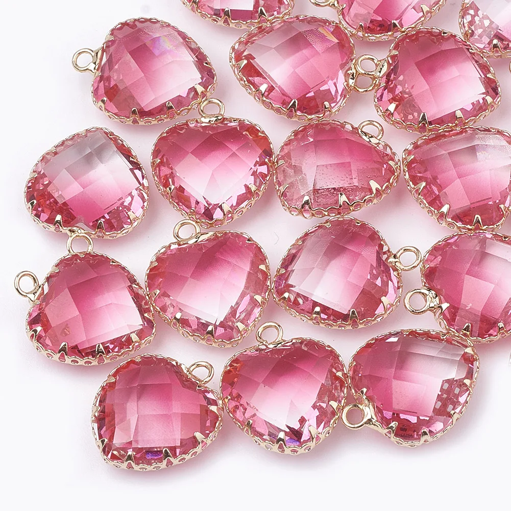 30Pcs Glass Pendants Imitation Tourmaline Faceted Heart Charm DIY Handmade Jewelry Making Necklaces Earrings Accessories
30Pcs Glass Pendants Imitation Tourmaline Faceted Heart Charm DIY Handmade Jewelry Making Necklaces Earrings Accessories