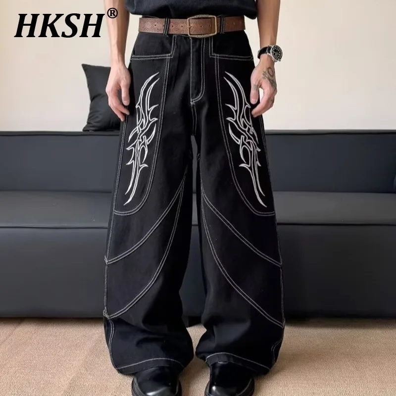 HKSH Spring Summer New Men Tide Y2K Youth Fashion High Street Chic Jeans Flame Embroidery Washed Loose Wide Leg Pants Ins HK5246
HKSH Spring Summer New Men Tide Y2K Youth Fashion High Street Chic Jeans Flame Embroidery Washed Loose Wide Leg Pants Ins HK5246