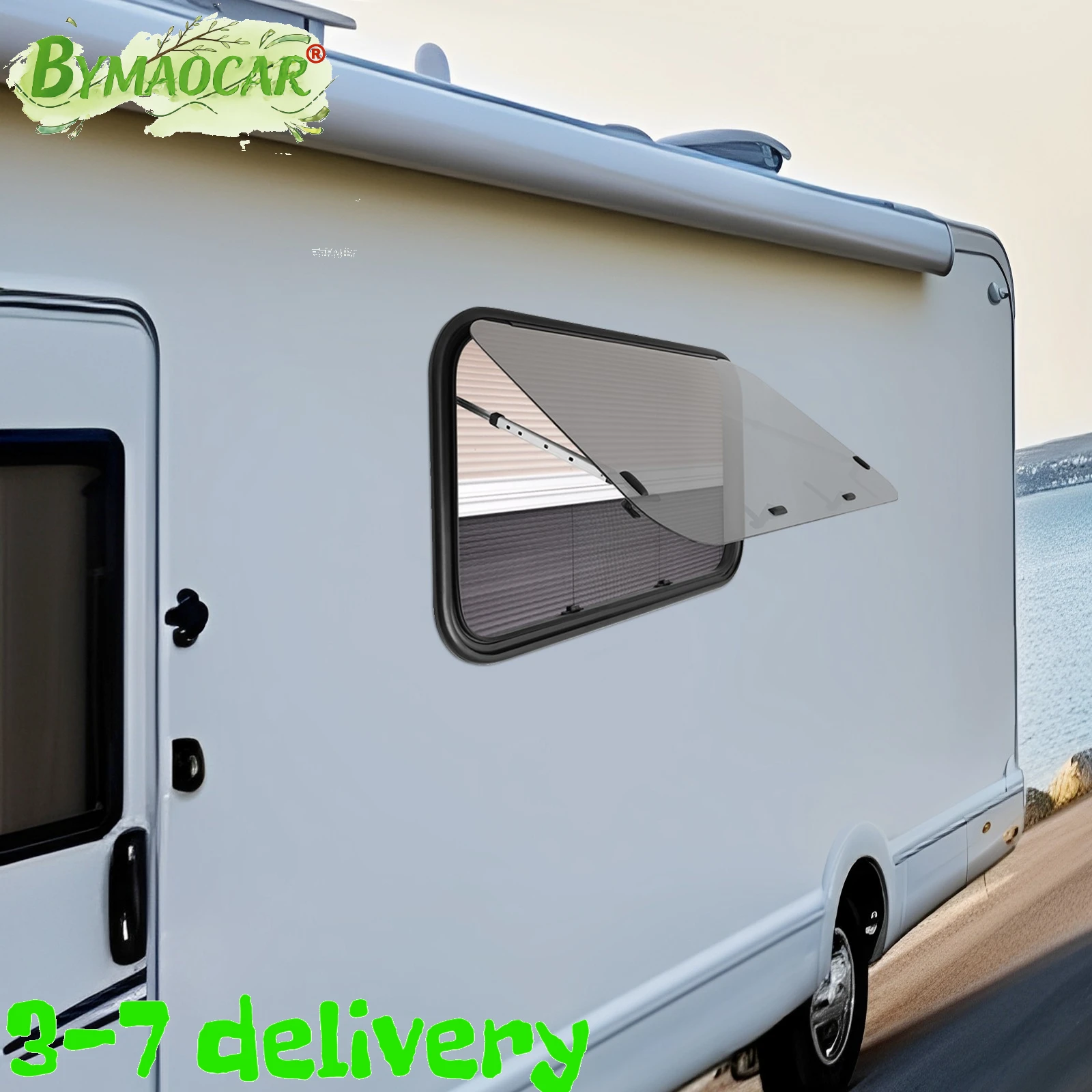 Push Out Window, 90x55cm RV Window with Screen and Sunshade for RV Camper Trailer, Rounded Corner Design, Aluminum Frame Tempered Glass Spray Coating, Opens 65° Fresh Air Ventilation, High Strength Impact Wear Resistant, Durable RV Replacement Window
Push Out Window, 90x55cm RV Window with Screen and Sunshade for RV Camper Trailer, Rounded Corner Design, Aluminum Frame Tempered Glass Spray Coating, Opens 65° Fresh Air Ventilation, High Strength Impact Wear Resistant, Durable RV Replacement Window