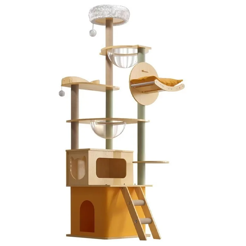 Cat Tree with Litter Box Enclosure Tree for Cats with Scrapers and Bed
Cat Tree with Litter Box Enclosure Tree for Cats with Scrapers and Bed