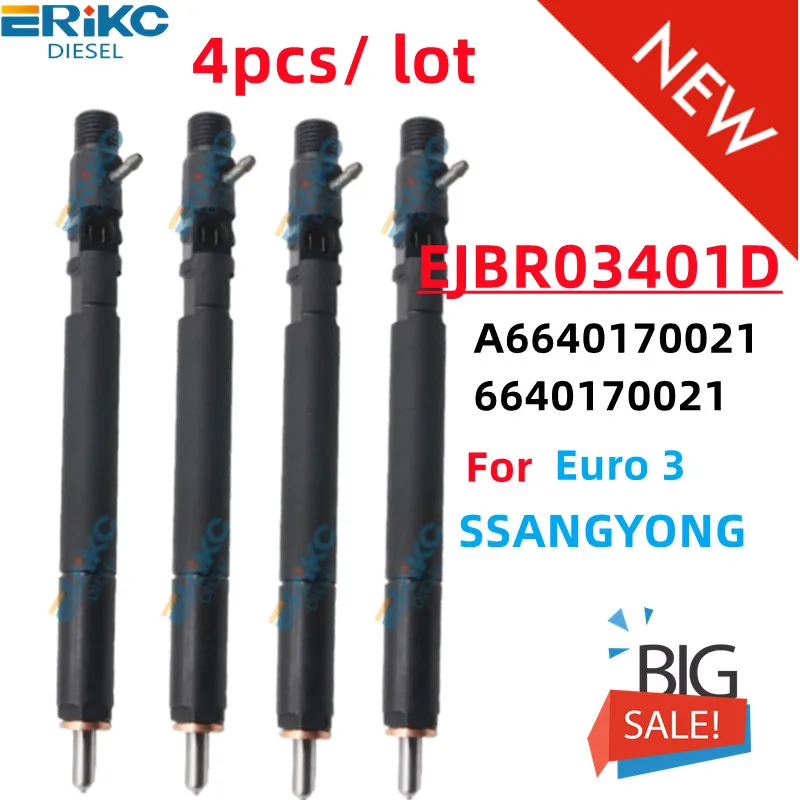 Diesel NOZZLE EJBR03401D A6640170021 6640170021 6640170221 New injector A6640170221 For SSANGYONG Actyon Kyron Euro 3 4PCS
Diesel NOZZLE EJBR03401D A6640170021 6640170021 6640170221 New injector A6640170221 For SSANGYONG Actyon Kyron Euro 3 4PCS