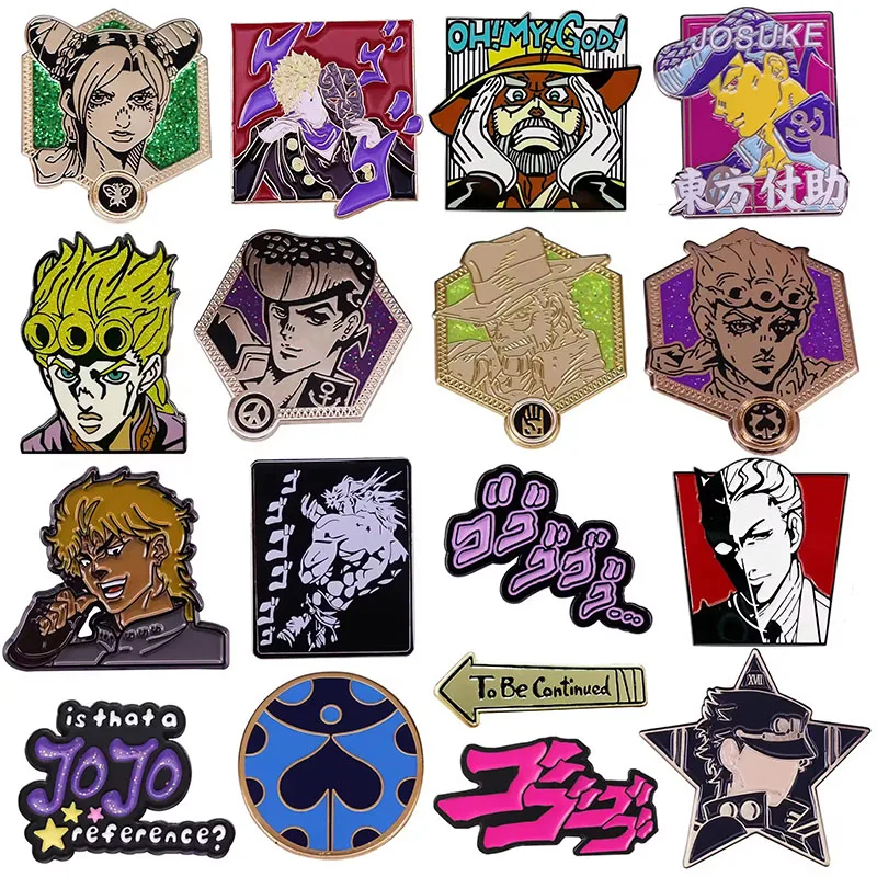 Jojos Bizarre Adventure Enamel Pin Joseph Joestar Jotaro Giorno Giovanna LadyBug Badge Dio MENACING Bucciarati Brooch
Jojos Bizarre Adventure Enamel Pin Joseph Joestar Jotaro Giorno Giovanna LadyBug Badge Dio MENACING Bucciarati Brooch
