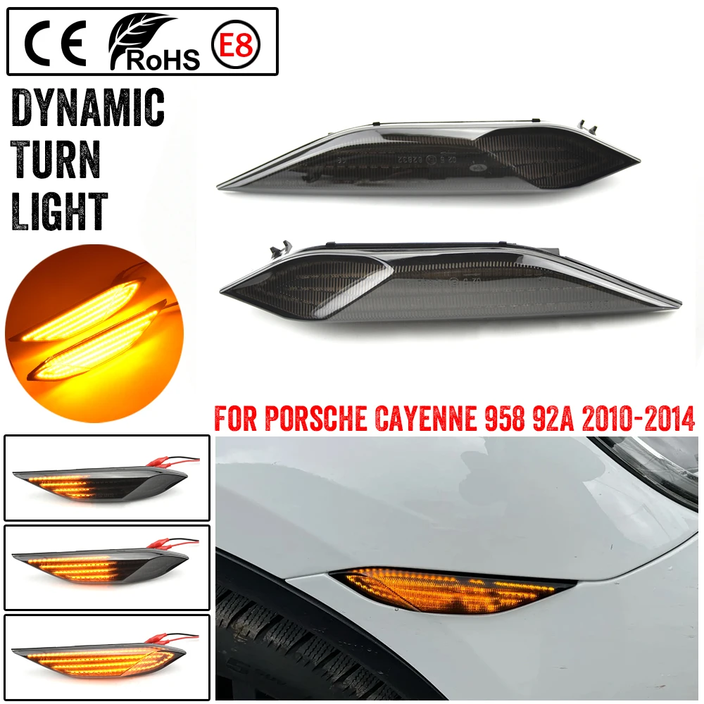 2pcs LED Dynamic Amber Turn Signal Light Side Fender Marker Lamp For Porsche Cayenne 958 92A 2010 2011 2012 2013 2014 PO2555102
2pcs LED Dynamic Amber Turn Signal Light Side Fender Marker Lamp For Porsche Cayenne 958 92A 2010 2011 2012 2013 2014 PO2555102