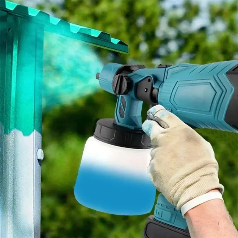 Rechargeable 21V Cordless Spray Gun Electric Paint Sprayer Handheld Design For Wall Wood Metal Car Easy Painting Work
Rechargeable 21V Cordless Spray Gun Electric Paint Sprayer Handheld Design For Wall Wood Metal Car Easy Painting Work