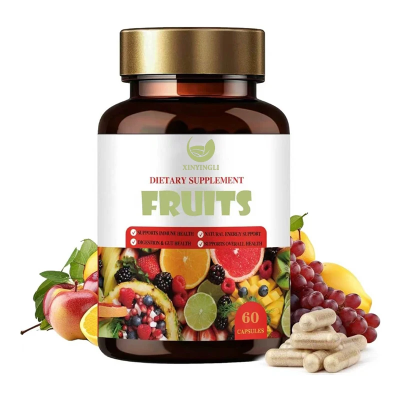 Fruit supplements, women's and men's full fruit capsules, 60 capsules of fruit
Fruit supplements, women's and men's full fruit capsules, 60 capsules of fruit