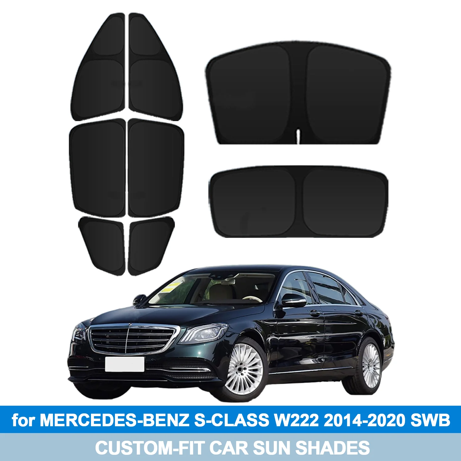 For MERCEDES-BENZ S-CLASS W222 2014-2020 SWB Windshield Sun Shade Side Window Shades Cover Sun Visor Shield Privacy Protection
For MERCEDES-BENZ S-CLASS W222 2014-2020 SWB Windshield Sun Shade Side Window Shades Cover Sun Visor Shield Privacy Protection