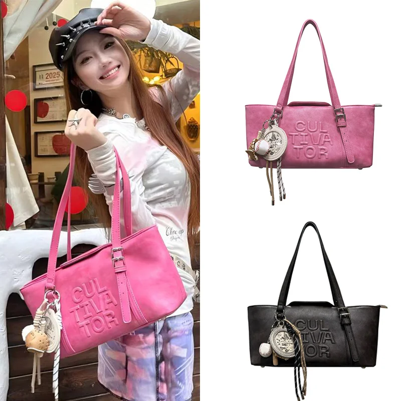 Модная модная розовая сумка на плечо для женщин, сумка в стиле ретро с буквенным дизайном под мышками, корейская нишевая квадратная сумка, элегантная большая женская сумка
Модная модная розовая сумка на плечо для женщин, сумка в стиле ретро с буквенным дизайном под мышками, корейская нишевая квадратная сумка, элегантная большая женская сумка