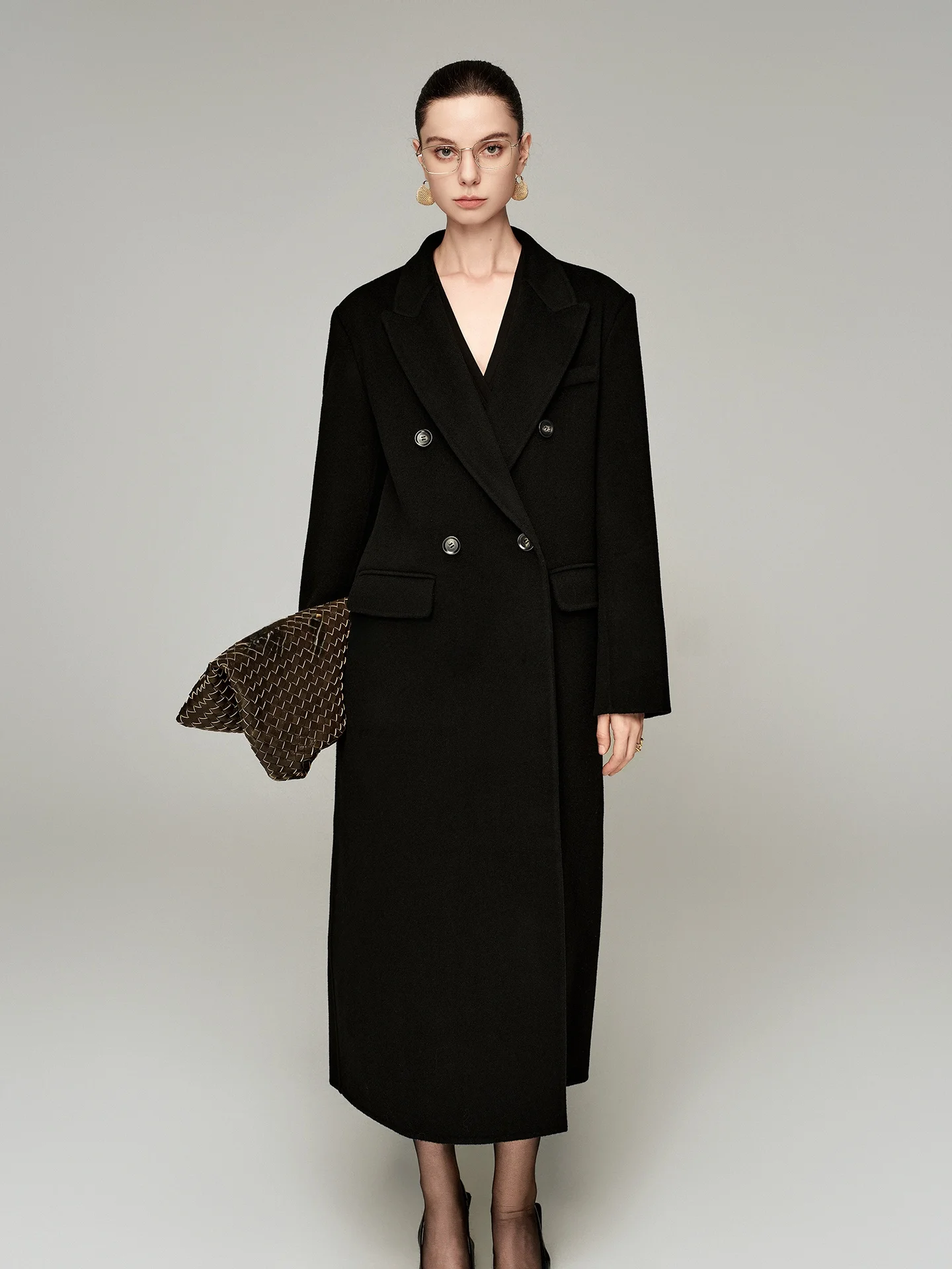 MISSPRINS Hepburn Style Long Double-breasted Woolen Tweed Coat Women's Suit Collar Elegance Outerwear Long Sleeve Spring Youth
MISSPRINS Hepburn Style Long Double-breasted Woolen Tweed Coat Women's Suit Collar Elegance Outerwear Long Sleeve Spring Youth