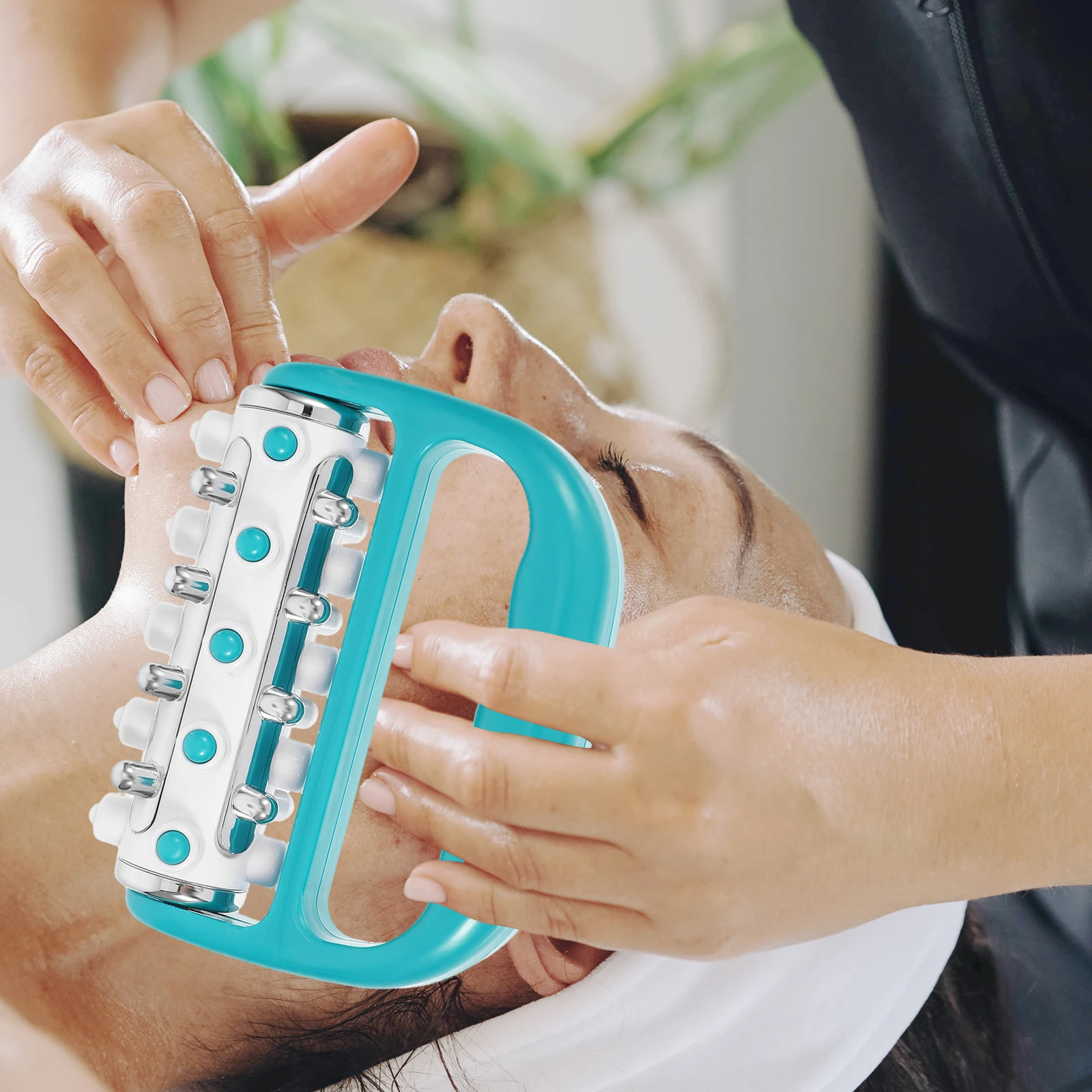 Lightweight Handheld Massage Roller Full Body Portable Manual Muscle Massager For Legs Back Neck Pain Relief Sky-Blue
Lightweight Handheld Massage Roller Full Body Portable Manual Muscle Massager For Legs Back Neck Pain Relief Sky-Blue