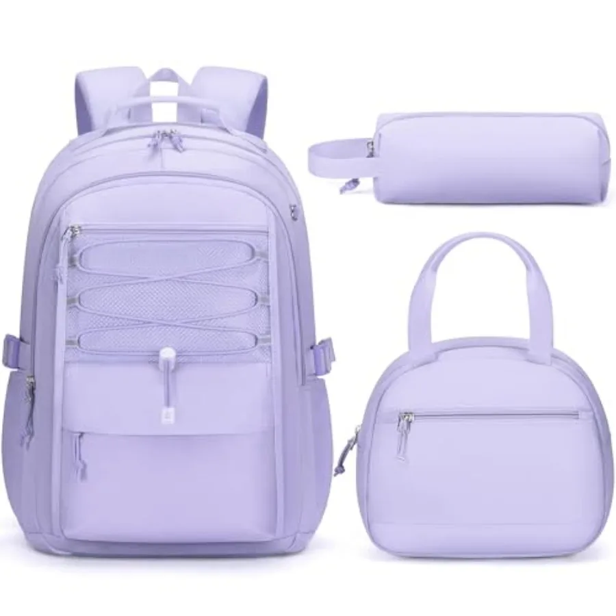 Backpack for Girls 3 PCS Waterproof Girls Backpack with Lunch Box and Pencil Case Lightweight Bookbag Set for Teen Girl Travel
Backpack for Girls 3 PCS Waterproof Girls Backpack with Lunch Box and Pencil Case Lightweight Bookbag Set for Teen Girl Travel