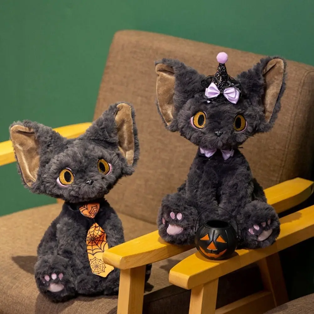 Halloween Style Devon Rex Cat Plush Toy Pumpkin Basket Spider Web Tie Black Cat Plush Doll German Curly Huggable
Halloween Style Devon Rex Cat Plush Toy Pumpkin Basket Spider Web Tie Black Cat Plush Doll German Curly Huggable
