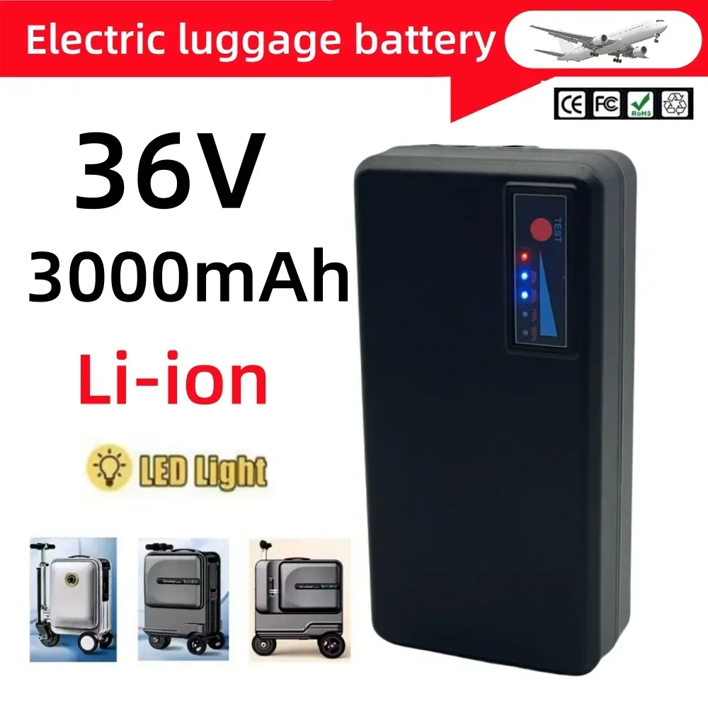 Third Gen 36V 3000mAh Rechargeable Li-ion Battery for Airwheel SE3S SE3T miniT BEKE Electric Luggage, Airplane Friendly
Third Gen 36V 3000mAh Rechargeable Li-ion Battery for Airwheel SE3S SE3T miniT BEKE Electric Luggage, Airplane Friendly