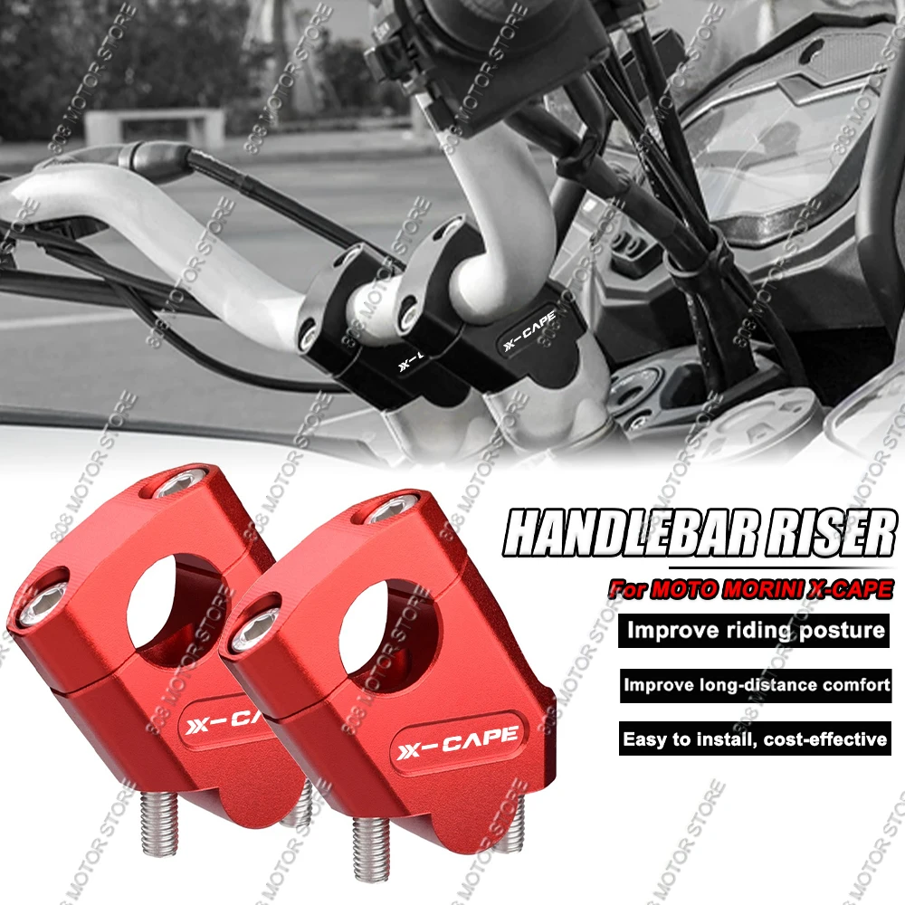 For Moto Morini X-cape Motorcycle Handlebar Riser Bar Mount Handle Clamp Better Upright Position