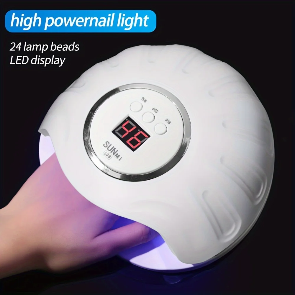 1pc Nail Lamp, Nail Dryer, Nail Gel Polish Drying Lamps, Fast-drying Nail Polish Machine, Nail Lamp Drying Machine, Suitable For
1pc Nail Lamp, Nail Dryer, Nail Gel Polish Drying Lamps, Fast-drying Nail Polish Machine, Nail Lamp Drying Machine, Suitable For