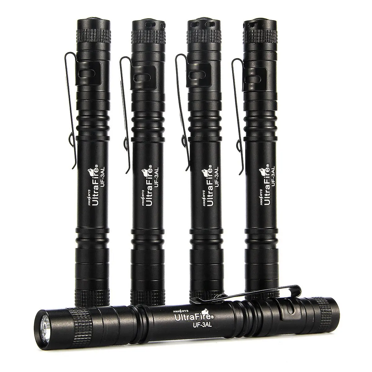 UltraFire UF-3AL Mini Pen Light EDC Flashlight 1 Mode Portable Torch Camping Lantern Power By AAA Batteries Outdoor Hiking Tools
UltraFire UF-3AL Mini Pen Light EDC Flashlight 1 Mode Portable Torch Camping Lantern Power By AAA Batteries Outdoor Hiking Tools
