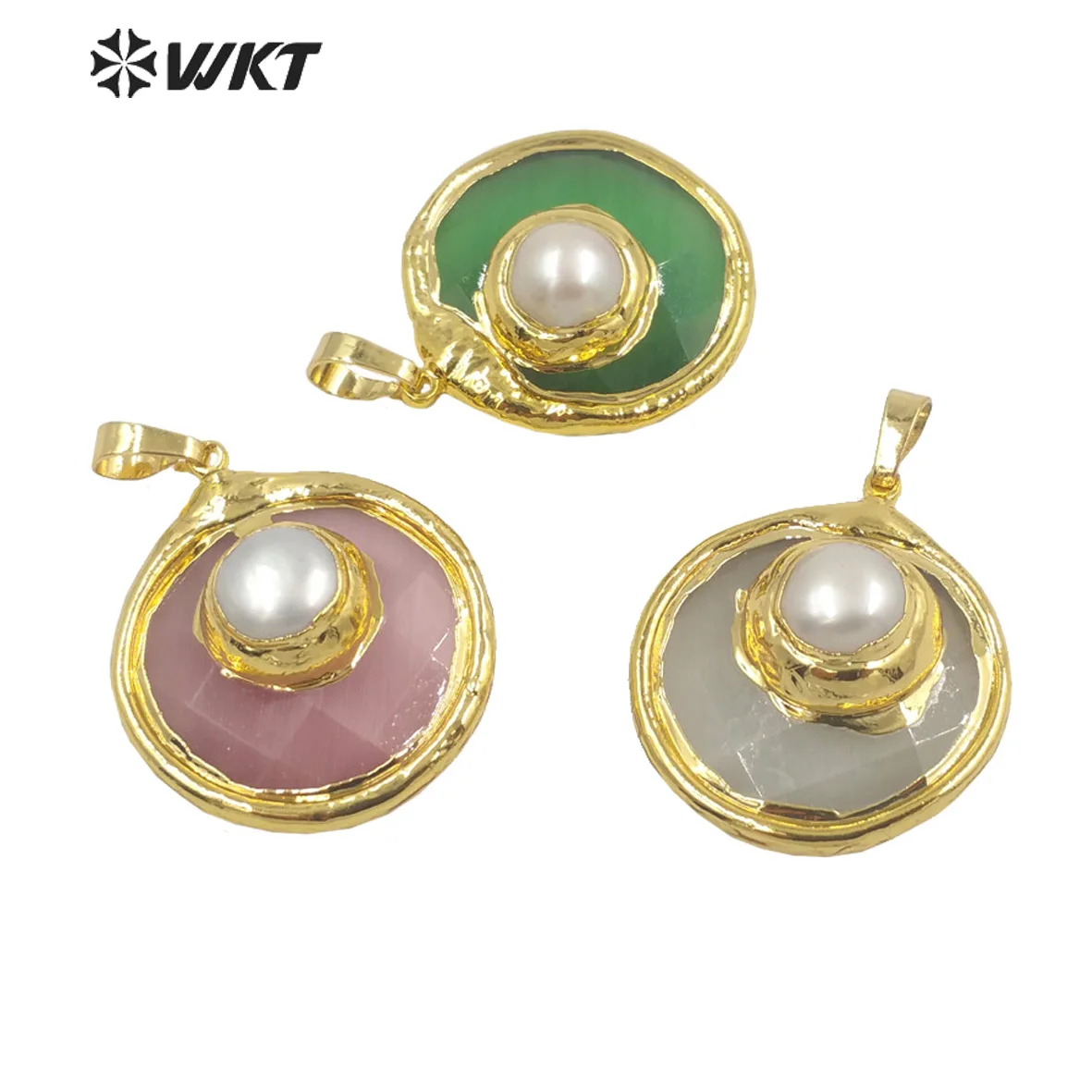 WT-P1860 WKT 2022 Round shape cat eye& pearl gold-plate Pendant new style wedding party trend jewelry accessory fashion
WT-P1860 WKT 2022 Round shape cat eye& pearl gold-plate Pendant new style wedding party trend jewelry accessory fashion
