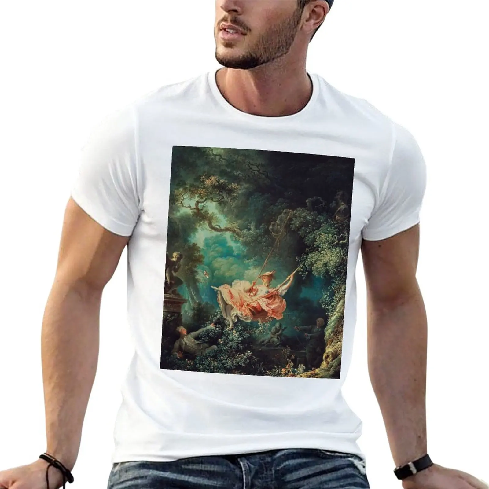 New The Swing Painting - Jean-Honoré Fragonard T-Shirt Blouse summer top quick drying t-shirt mens cotton t shirts
New The Swing Painting - Jean-Honoré Fragonard T-Shirt Blouse summer top quick drying t-shirt mens cotton t shirts