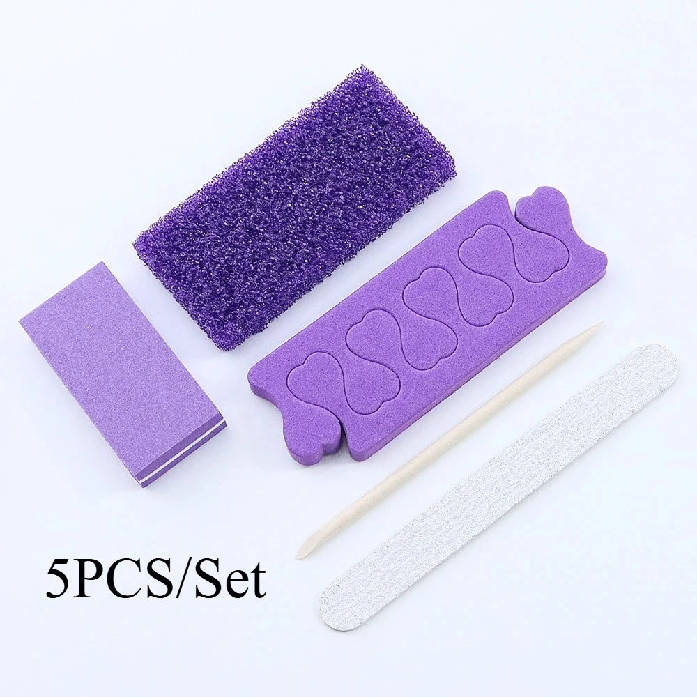 5Pcs/Set Portable Nail Pedicure Set Foot Grinding Pumice Stone Toe Separator Wooden Stick Sponge Block Manicure Tool Accessories
5Pcs/Set Portable Nail Pedicure Set Foot Grinding Pumice Stone Toe Separator Wooden Stick Sponge Block Manicure Tool Accessories