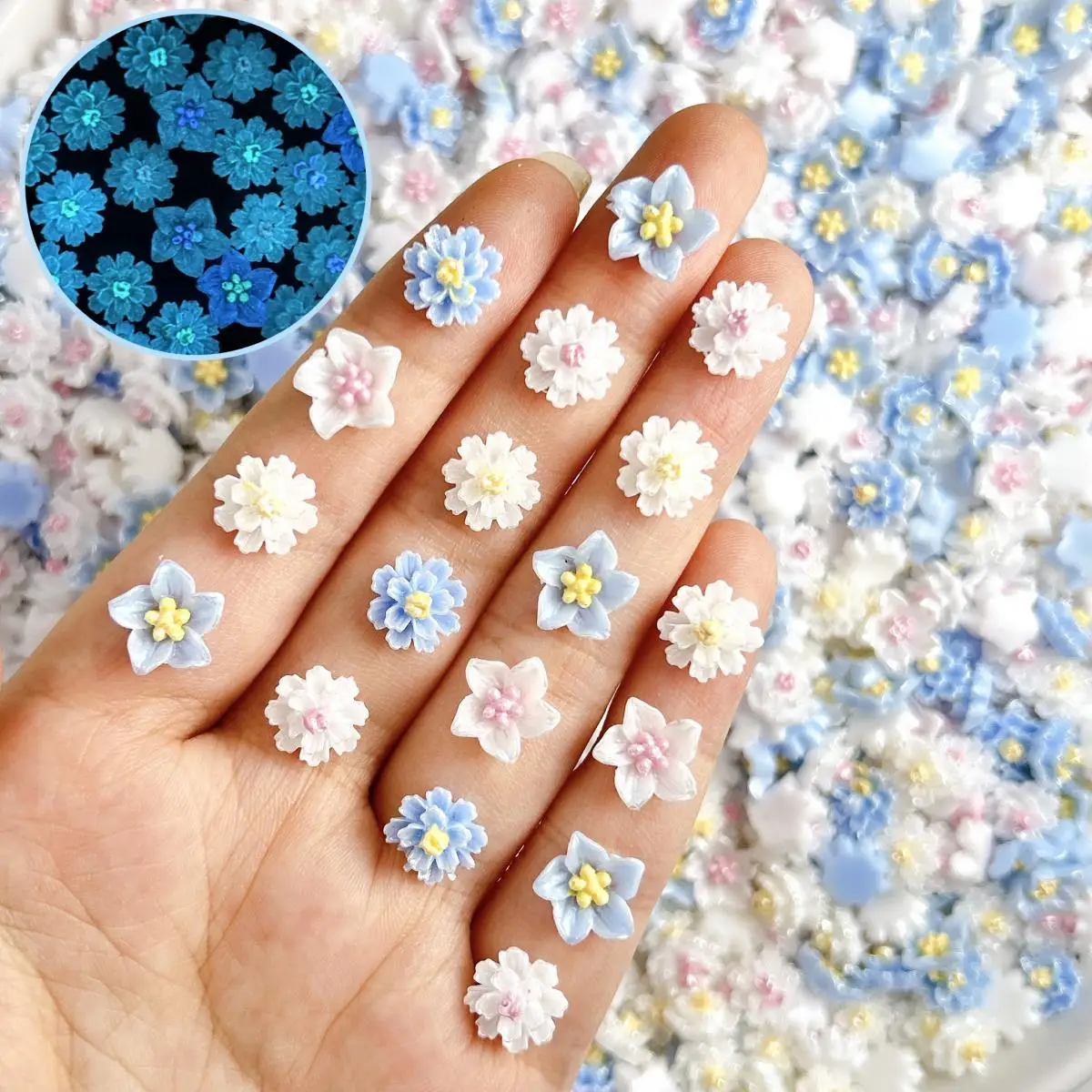 3D Resin Exquisite Gloss Lily Hydrangea Nail Charms Luminous Flower Nail Art Decoration Accessories Supplies for Manicure DIY
3D Resin Exquisite Gloss Lily Hydrangea Nail Charms Luminous Flower Nail Art Decoration Accessories Supplies for Manicure DIY