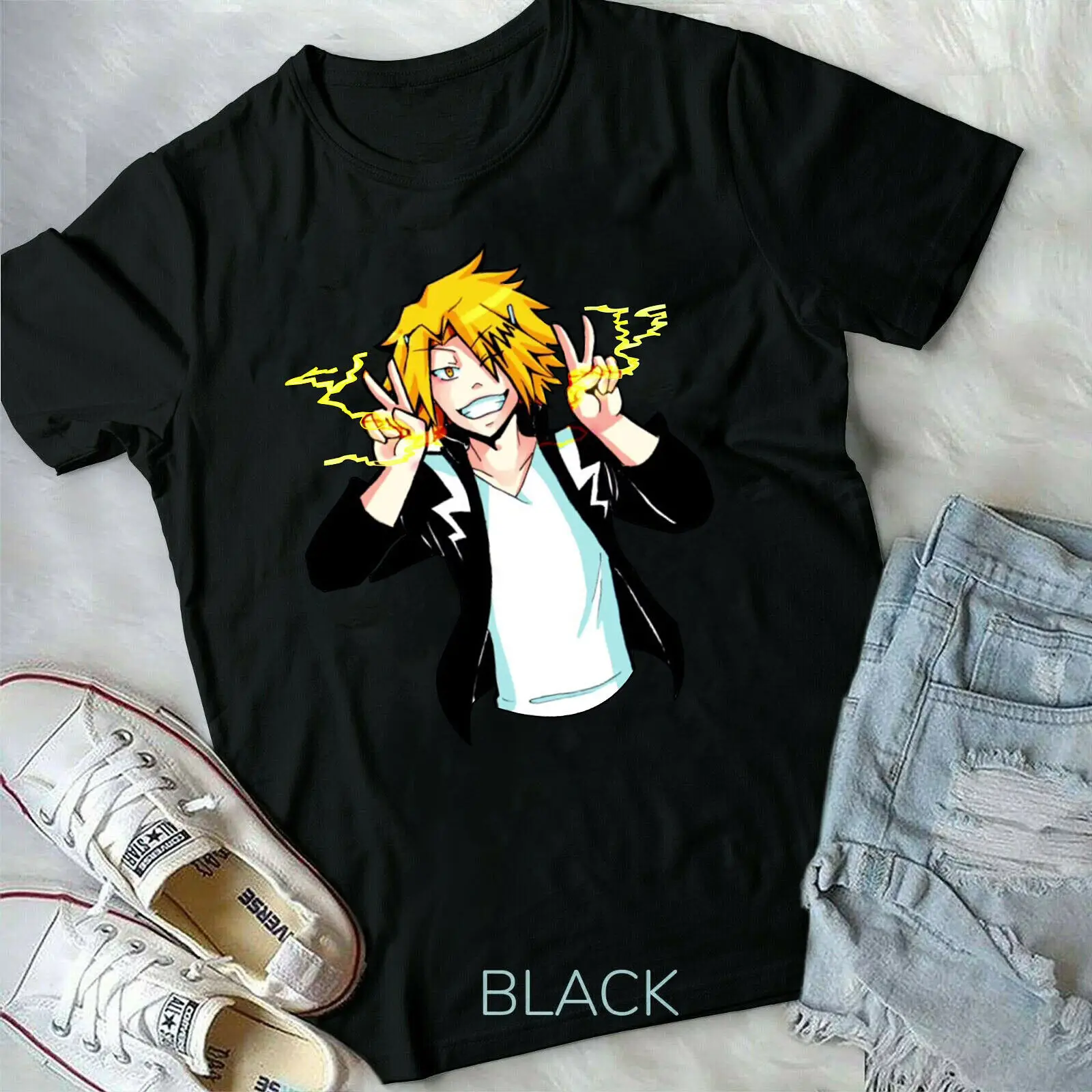 Denki Kaminari My Hero Academia аниме манга bnh Art лучшая аниме mha новая футболка
Denki Kaminari My Hero Academia аниме манга bnh Art лучшая аниме mha новая футболка