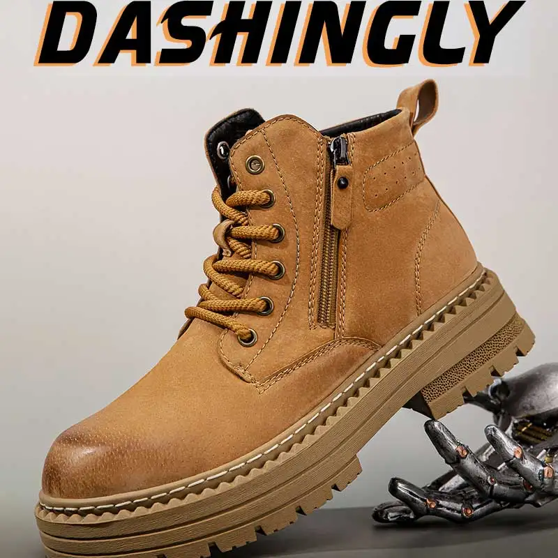 Boots men's 2025 new casual versatile work boots mid-top retro outdoor boots genuine leather yellow boots short boots
Boots men's 2025 new casual versatile work boots mid-top retro outdoor boots genuine leather yellow boots short boots