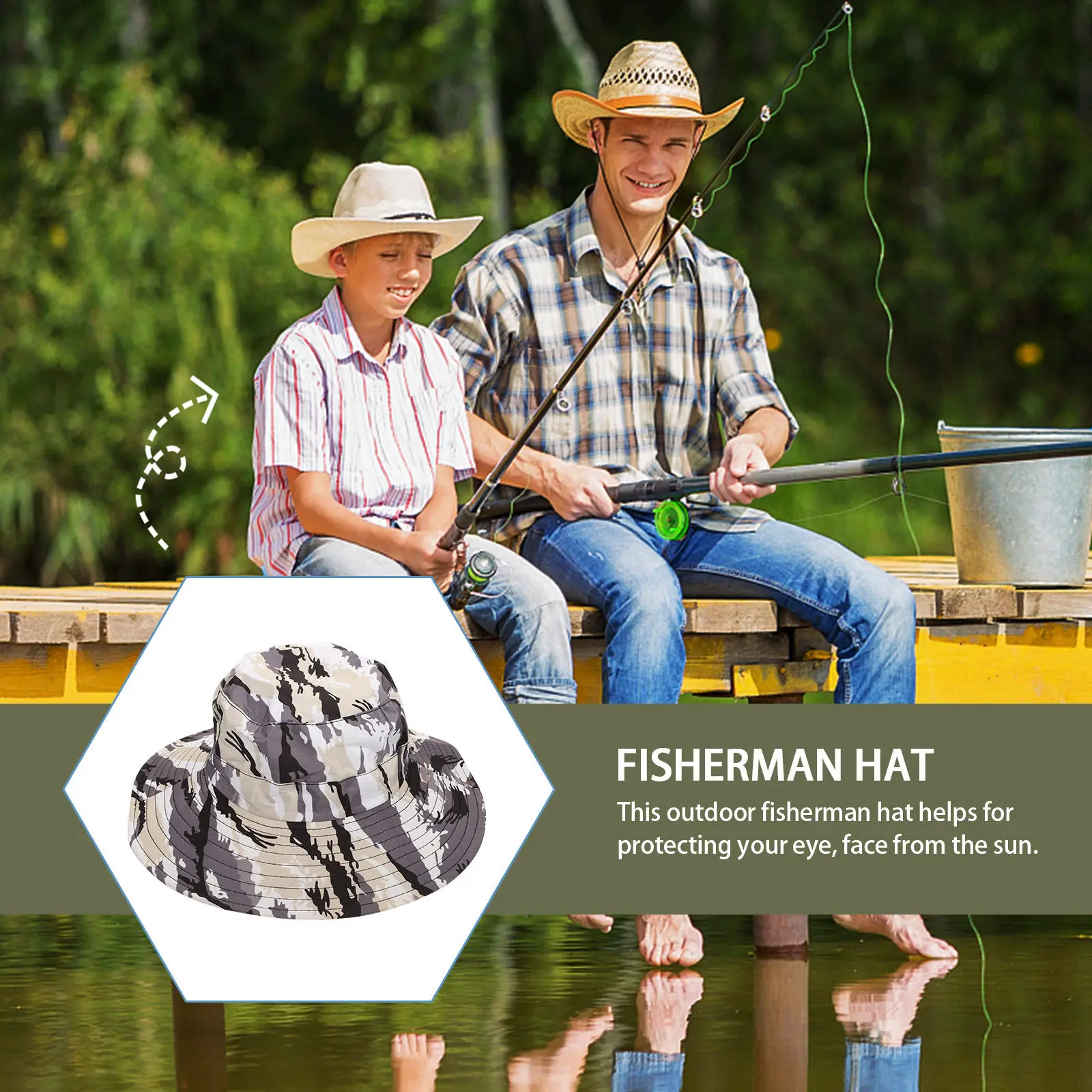 Летняя уличная панама для взрослых, дышащая, камуфляжная, с защитой от солнца, для путешествий и пляжа, для мужчин и женщин
Летняя уличная панама для взрослых, дышащая, камуфляжная, с защитой от солнца, для путешествий и пляжа, для мужчин и женщин