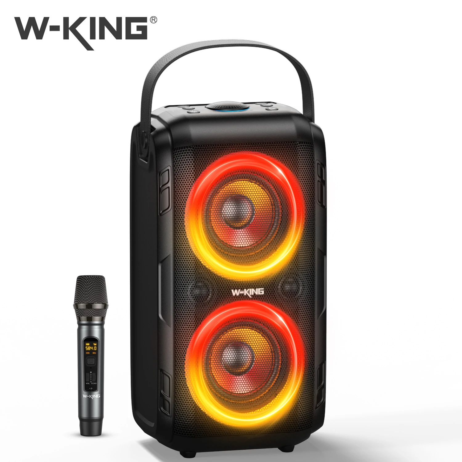 W-KING T9 Portable Bluetooth Speaker 80W Wireless Boombox 2 Full Range Drivers/Deep Bass, Huge 105dB Sound 24H Playtime With Mic
W-KING T9 Portable Bluetooth Speaker 80W Wireless Boombox 2 Full Range Drivers/Deep Bass, Huge 105dB Sound 24H Playtime With Mic