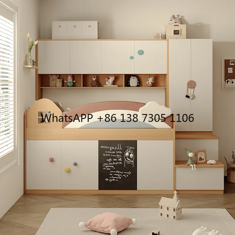 Multifunctional storage half-height bed Small apartment upper and lower cabinet combination bed Medium and high bed with desk
Multifunctional storage half-height bed Small apartment upper and lower cabinet combination bed Medium and high bed with desk