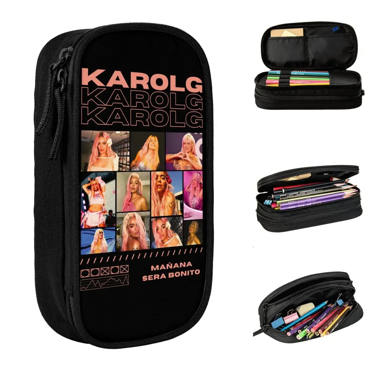 Karol G Heart Manana Sera Bonito Pencil Case New Pen Holder Bags Kids Large Storage Students School Zipper Pencilcases
Karol G Heart Manana Sera Bonito Pencil Case New Pen Holder Bags Kids Large Storage Students School Zipper Pencilcases