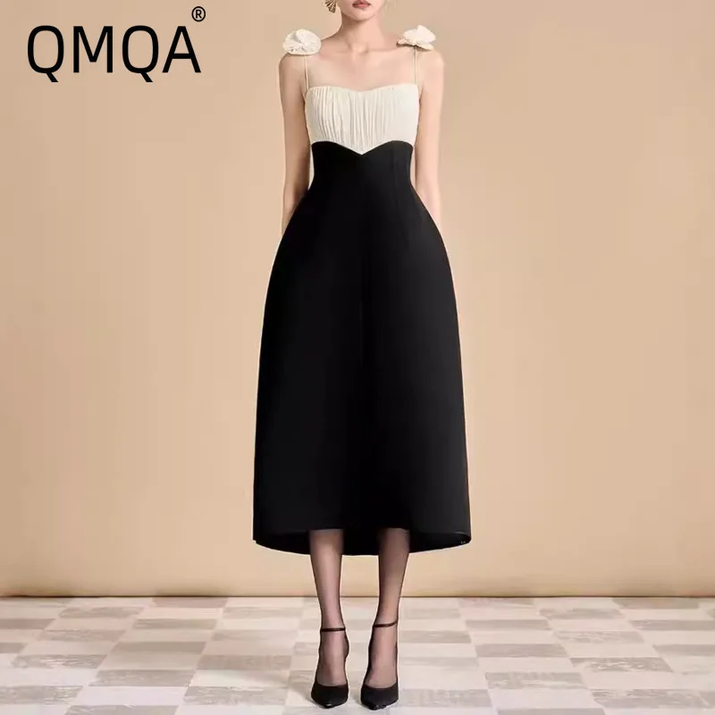 QMQA Fashion Women's Elegant Dress Flower Spliced Sleeveless Contrast Color High Waist Camisole Dresses 2025 New Clothing QM149
QMQA Fashion Women's Elegant Dress Flower Spliced Sleeveless Contrast Color High Waist Camisole Dresses 2025 New Clothing QM149