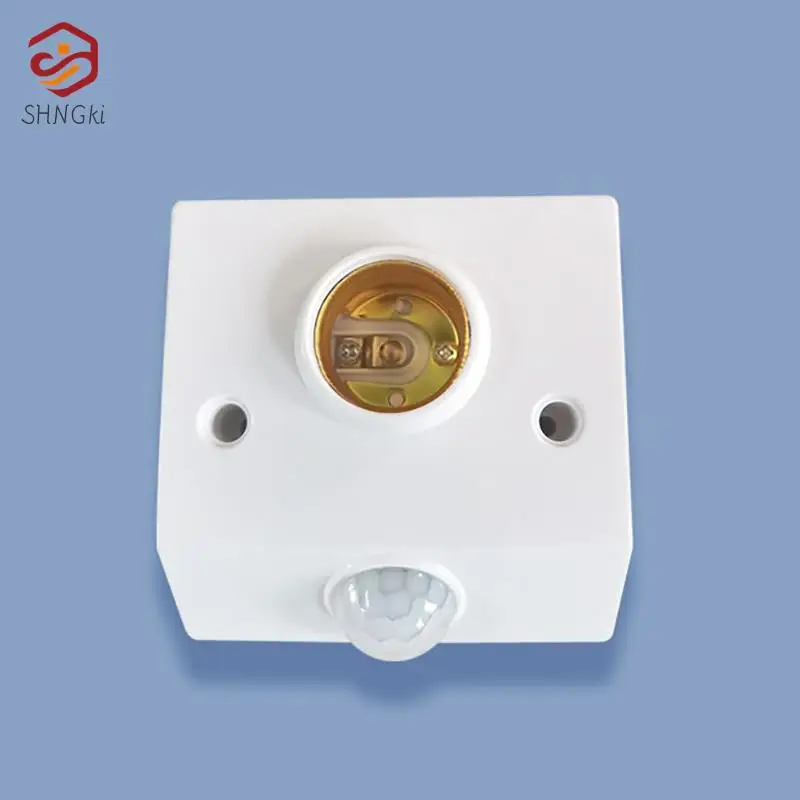 E27 Wall Lamp Holder Socket With PIR Motion Sensor Detector Body Infrared IR Switch E27 Base LED Light Bulb Socket AC 85V-265V
E27 Wall Lamp Holder Socket With PIR Motion Sensor Detector Body Infrared IR Switch E27 Base LED Light Bulb Socket AC 85V-265V