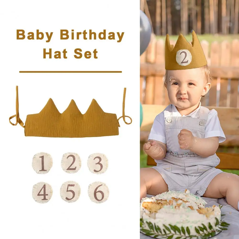 Toddler Party Hat Cozy Toddler Party Hat Adjustable Strap Baby Birthday Hat with Number Sticker for Toddlers Boys Girls Party
Toddler Party Hat Cozy Toddler Party Hat Adjustable Strap Baby Birthday Hat with Number Sticker for Toddlers Boys Girls Party