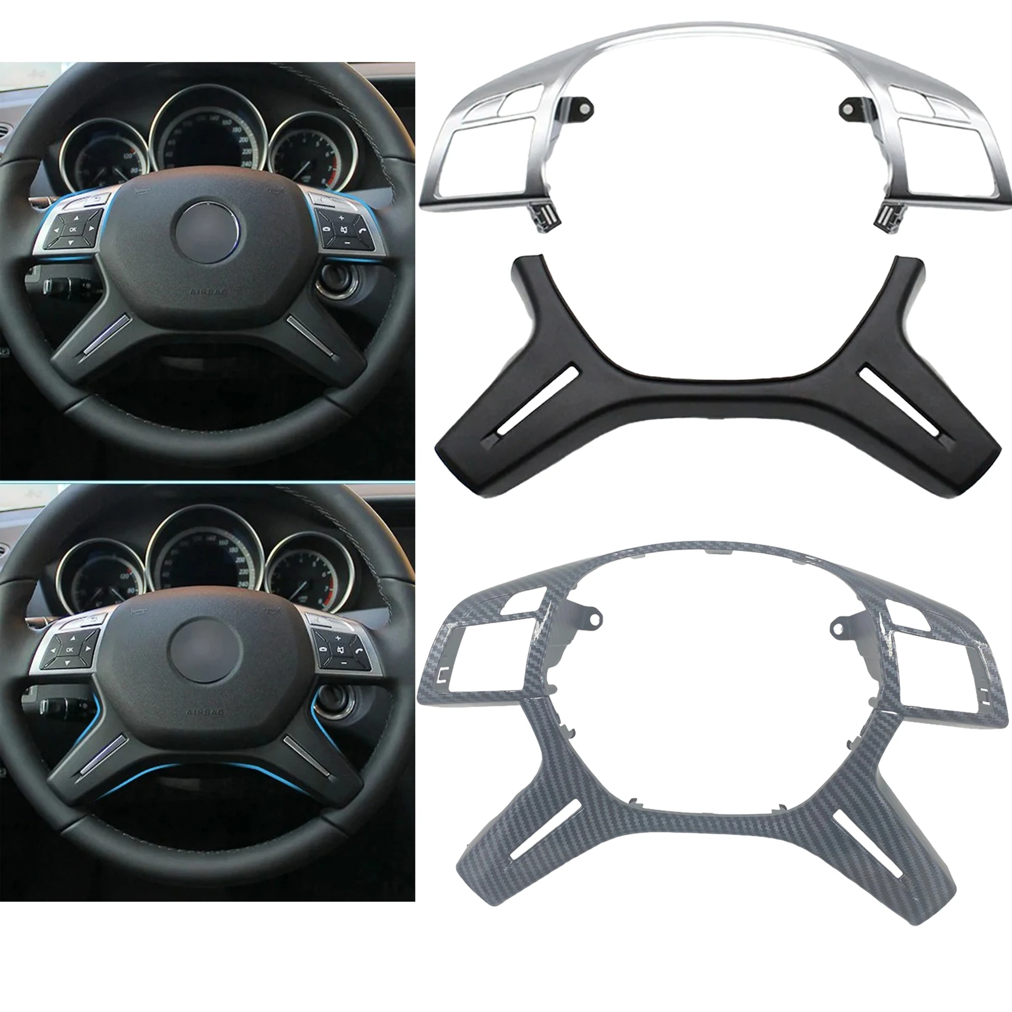 Car Steering Wheel Cover Trim Outer Panel Part For Mercedes Benz C E M GLE GL GLS G ML GL W204 W212 W166 X166 W463 2012-2019
Car Steering Wheel Cover Trim Outer Panel Part For Mercedes Benz C E M GLE GL GLS G ML GL W204 W212 W166 X166 W463 2012-2019