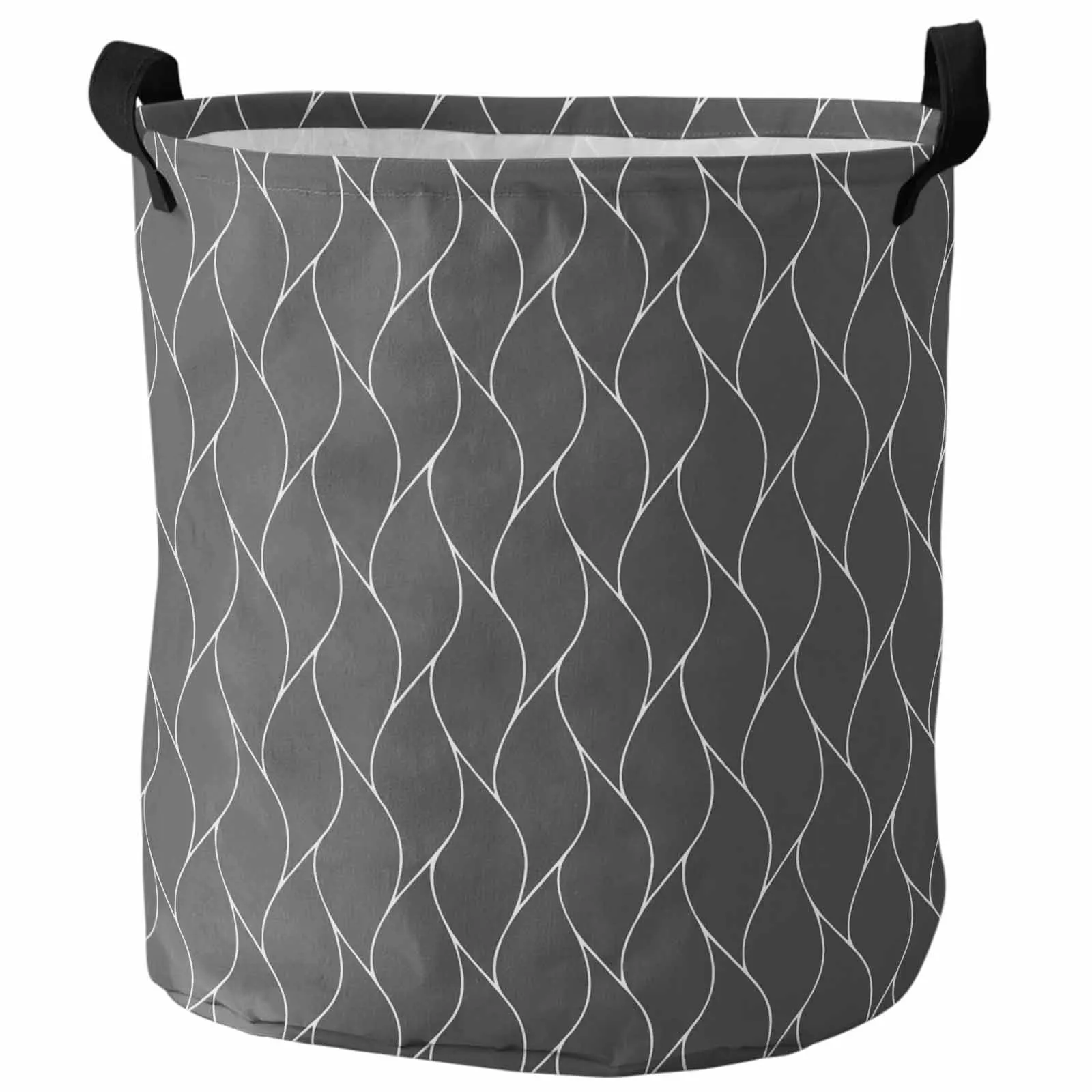 Dark Gray Long Wave Pattern Texture Dirty Laundry Basket Foldable Waterproof Home Organizer Clothing Children Toy Storage Basket
Dark Gray Long Wave Pattern Texture Dirty Laundry Basket Foldable Waterproof Home Organizer Clothing Children Toy Storage Basket