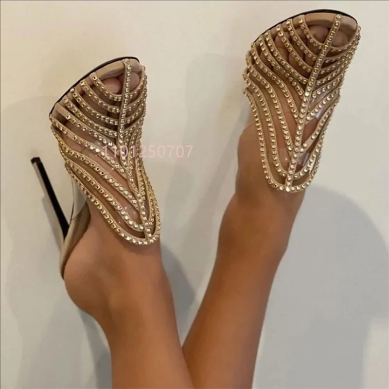 Rhinestones Stiletto Heels Slippers Hollow Out Slip On Women's Slippers Women's Bling Shoes Summer Party Prom Pull On Stilettos
Rhinestones Stiletto Heels Slippers Hollow Out Slip On Women's Slippers Women's Bling Shoes Summer Party Prom Pull On Stilettos
