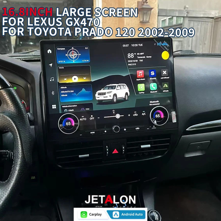 16,8-дюймовый Android13 CarPlay автомобильный радиоприемник для Lexus Gx470 для Toyota Prado 120 2002-2009 сенсорный экран 4G GPS мультимедийный видеоплеер
16,8-дюймовый Android13 CarPlay автомобильный радиоприемник для Lexus Gx470 для Toyota Prado 120 2002-2009 сенсорный экран 4G GPS мультимедийный видеоплеер