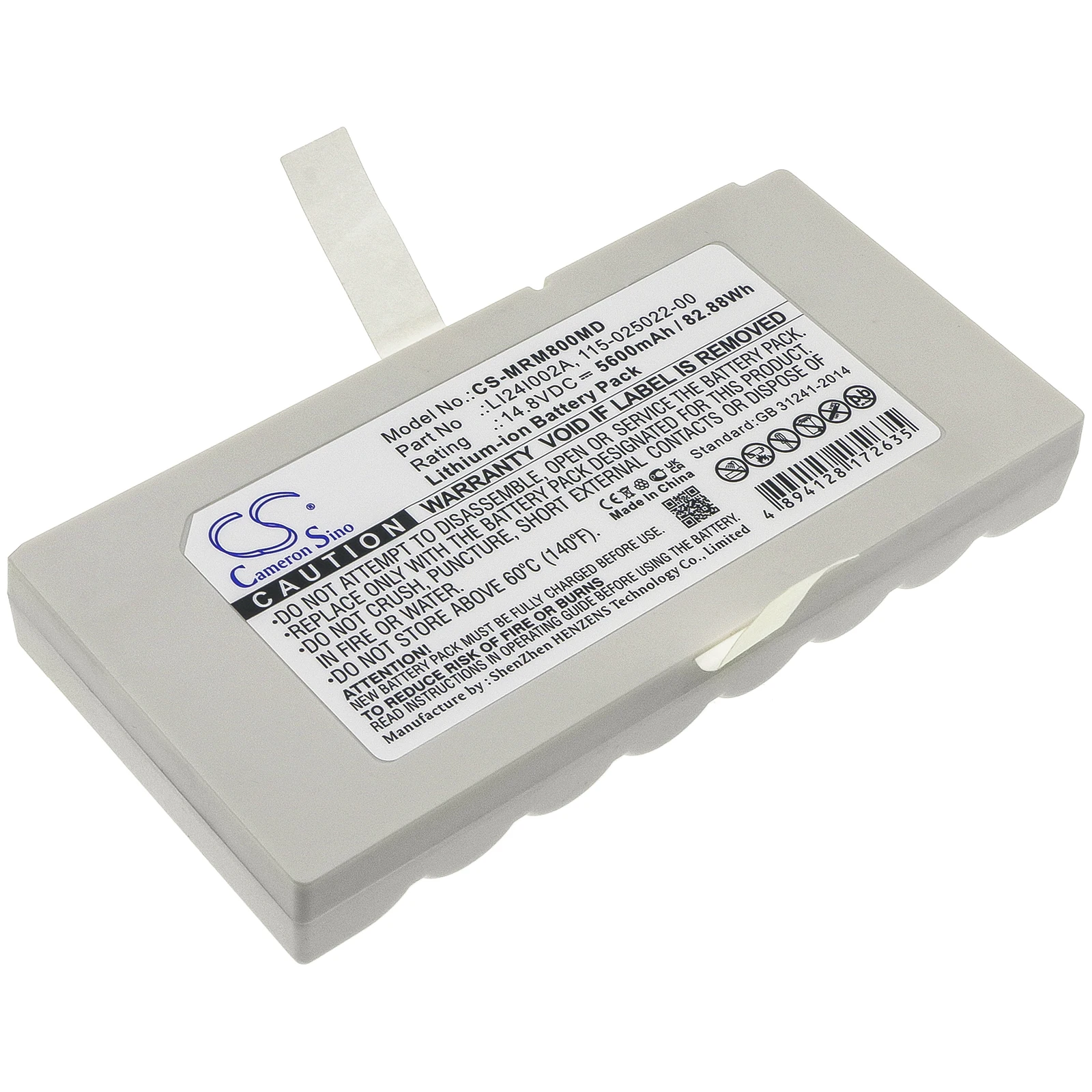 Cameron Sino 5600mAh Battery LI24I002A, 115-025022-00 for Mindray Ultrasound machine M9, M9, M8, TE7, SV300, SV350,SV-300,SV-350
Cameron Sino 5600mAh Battery LI24I002A, 115-025022-00 for Mindray Ultrasound machine M9, M9, M8, TE7, SV300, SV350,SV-300,SV-350