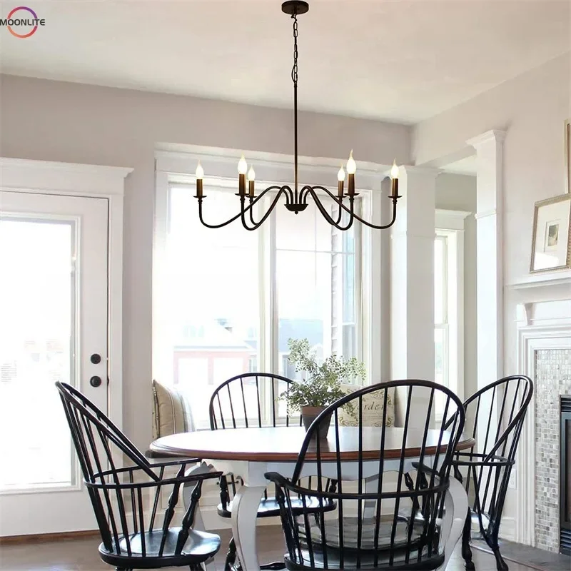 American candle chandelier retro industrial style iron art chandelier restaurant bar bend iron art lighting fixture
American candle chandelier retro industrial style iron art chandelier restaurant bar bend iron art lighting fixture