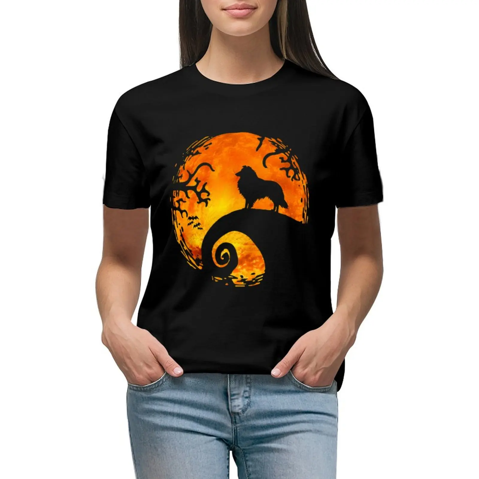 Sheltie halloween T-shirt anime clothes kawaii clothes t-shirts for Women loose fit
Sheltie halloween T-shirt anime clothes kawaii clothes t-shirts for Women loose fit