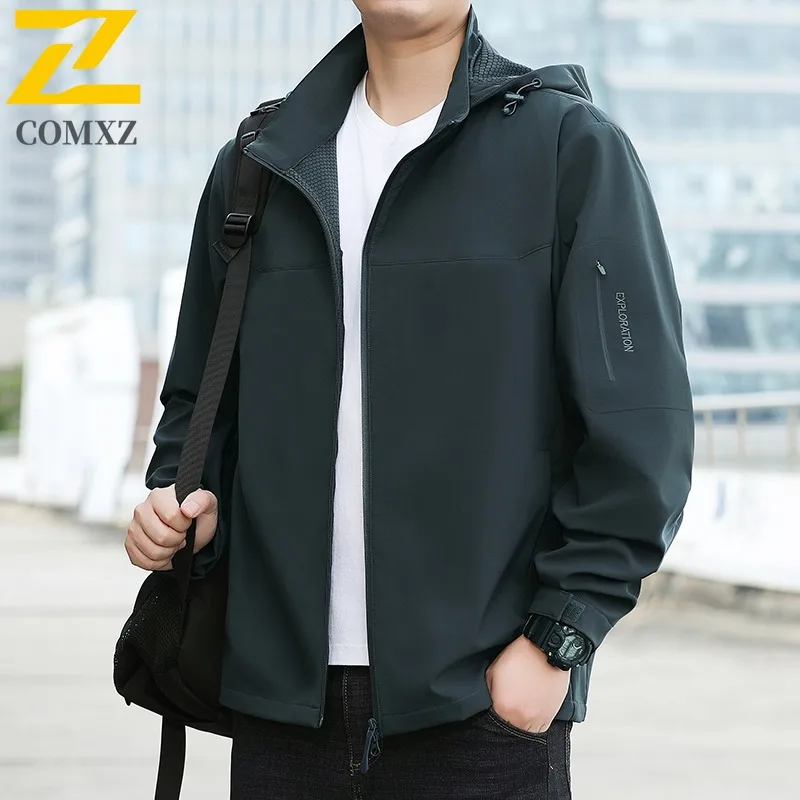 COMXZ 2025 Мужская куртка, легкая уличная куртка для приключений, пешего туризма, путешествий, кемпинга, ветрозащитная верхняя одежда, минималистичное пальто с капюшоном, осень
COMXZ 2025 Мужская куртка, легкая уличная куртка для приключений, пешего туризма, путешествий, кемпинга, ветрозащитная верхняя одежда, минималистичное пальто с капюшоном, осень