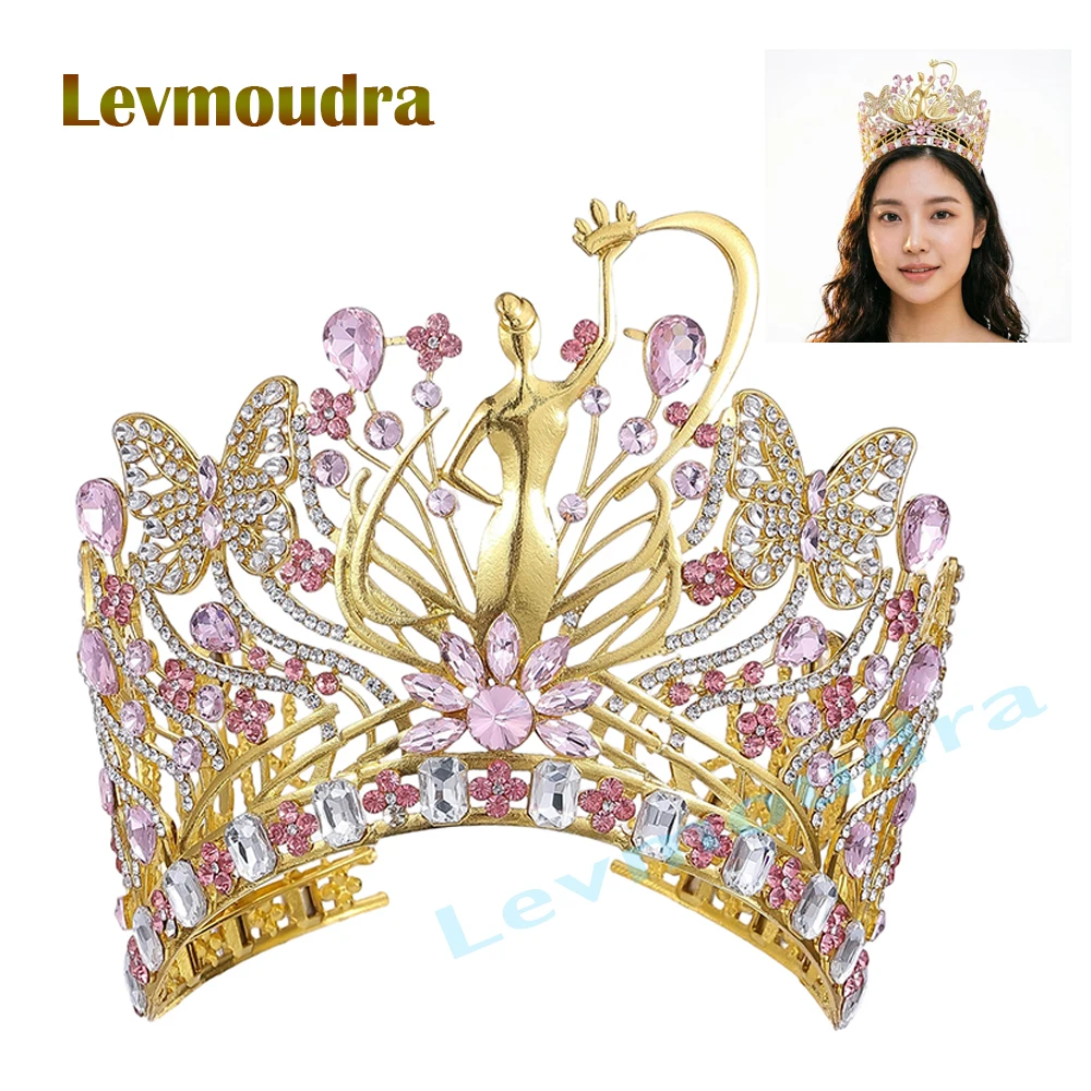 Корона-тиара Levmoudra для женщин, высокая свадебная тиара для невесты, хрустальный головной убор принцессы для конкурсов красоты, корона для выпускного бала и церемонии Кинсеанера
Корона-тиара Levmoudra для женщин, высокая свадебная тиара для невесты, хрустальный головной убор принцессы для конкурсов красоты, корона для выпускного бала и церемонии Кинсеанера