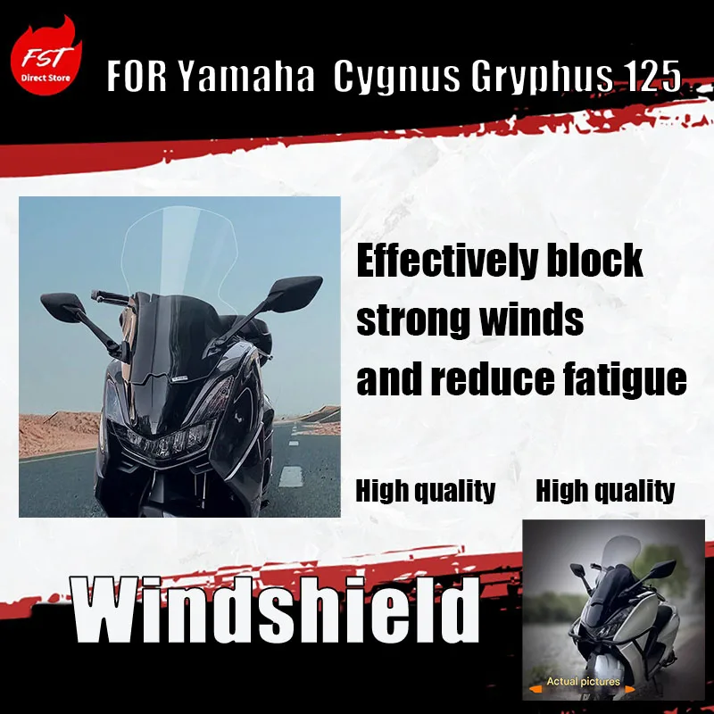 For Cygnus Gryphus 125 repositioning the rearview mirror of the windshield and installing the windshield accessory forward
For Cygnus Gryphus 125 repositioning the rearview mirror of the windshield and installing the windshield accessory forward
