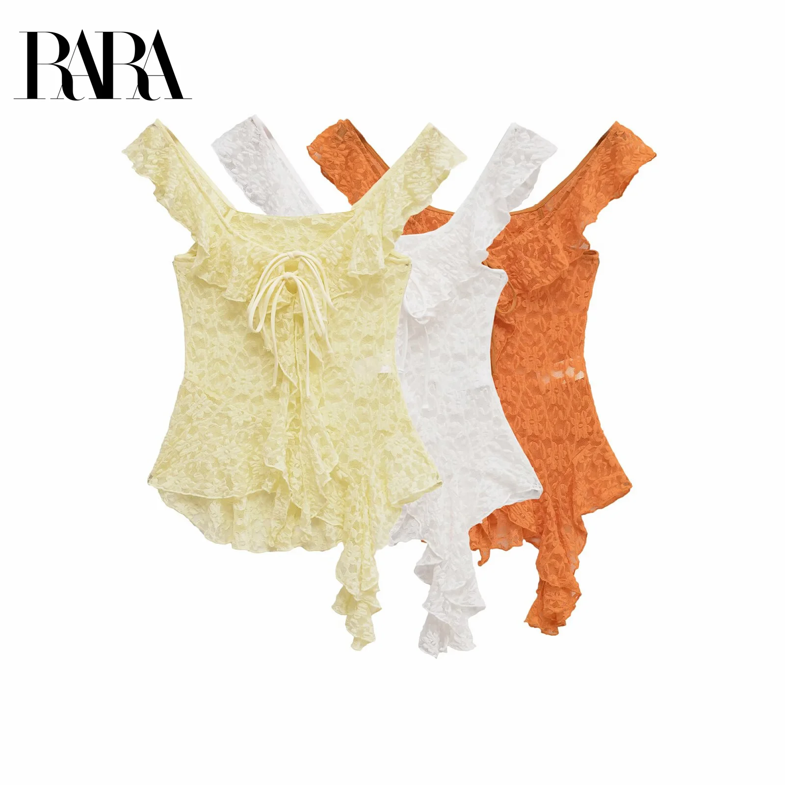 RARA2025 new summer women's casual fashion simple slim bow tie hollow sling square collar asymmetrical top
RARA2025 new summer women's casual fashion simple slim bow tie hollow sling square collar asymmetrical top