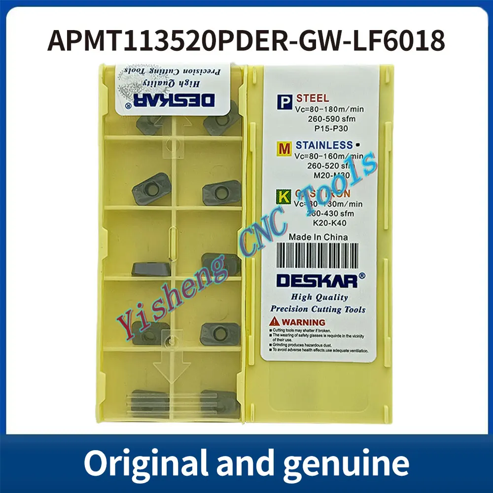 DESKAR 100% оригинал APMT113520PDER-GW APMT160420PDER-GW APMT160430PDER-GW LF6018 режущий инструмент с ЧПУ
DESKAR 100% оригинал APMT113520PDER-GW APMT160420PDER-GW APMT160430PDER-GW LF6018 режущий инструмент с ЧПУ