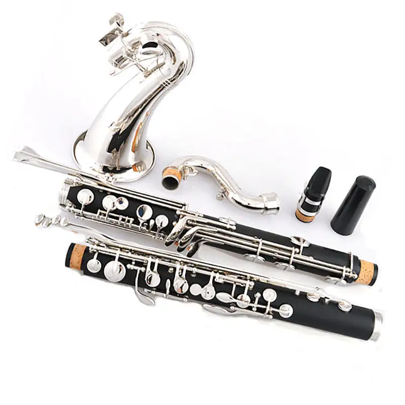 Factory Wholesale Hard Rubber Low E Nickel Plated Bass Clarinet
Factory Wholesale Hard Rubber Low E Nickel Plated Bass Clarinet