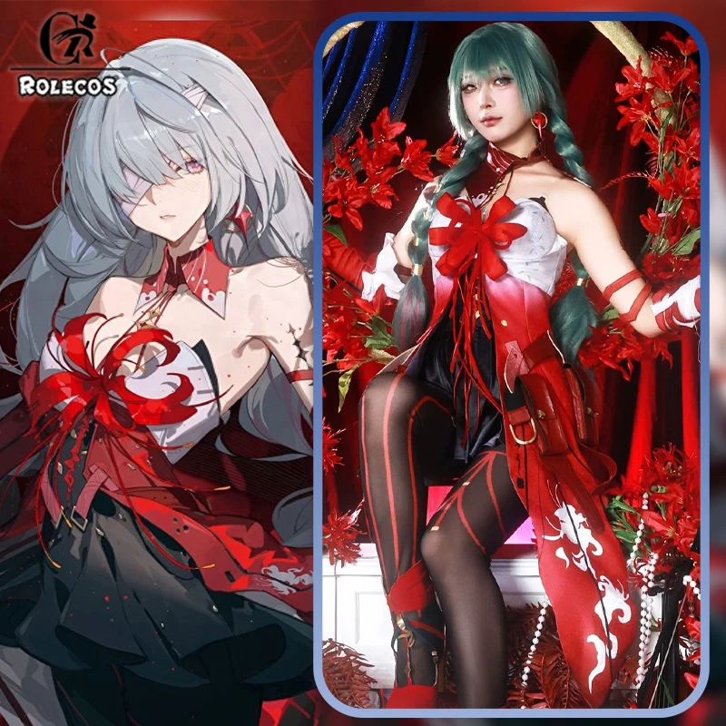 ROLECOS Game Wuthering Waves Phrolova Cosplay Costume Women Carnival Halloween Full Set Wig Dress Outfit Uniform Role Play Suits
ROLECOS Game Wuthering Waves Phrolova Cosplay Costume Women Carnival Halloween Full Set Wig Dress Outfit Uniform Role Play Suits